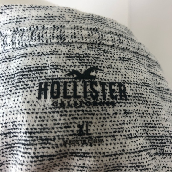 HOLLISTER Men's T-Shirt White Grey Short Sleeve XL - Picture 6 of 8